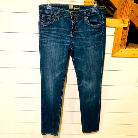 Kut from the cloth dark wash skinny jeans size 6 - Picture 1 of 6